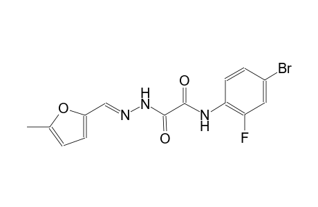 N-(4-bromo-2-fluorophenyl)-2-{(2E)-2-[(5-methyl-2-furyl)methylene]hydrazino}-2-oxoacetamide