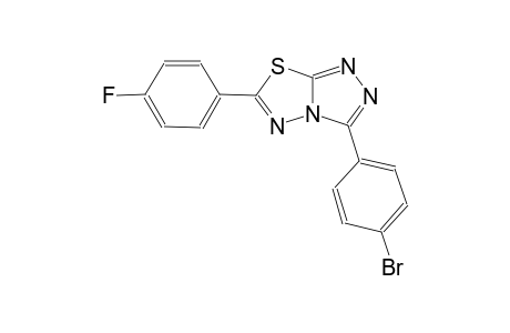 3-(4-bromophenyl)-6-(4-fluorophenyl)[1,2,4]triazolo[3,4-b][1,3,4]thiadiazole