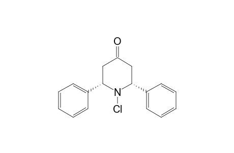 4-Piperidinone, 1-chloro-2,6-diphenyl-, cis-