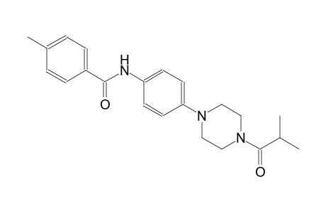 N-[4-(4-isobutyryl-1-piperazinyl)phenyl]-4-methylbenzamide