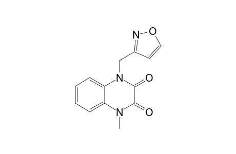 2,3-Quinoxalinedione, 1,4-dihydro-1-(3-isoxazolylmethyl)-4-methyl-