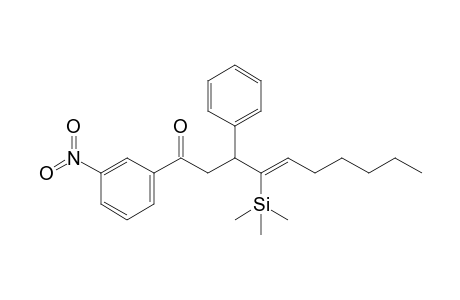 (Z)-1-(3'-Nitrophenyl)-3-phenyl-4-trimethylsilyl-4-decen-1-one