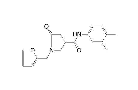 Pyrrolidine-3-carboxamide, 1-(2-furfuryl)-N-(3,4-dimethylphenyl)-5-oxo-