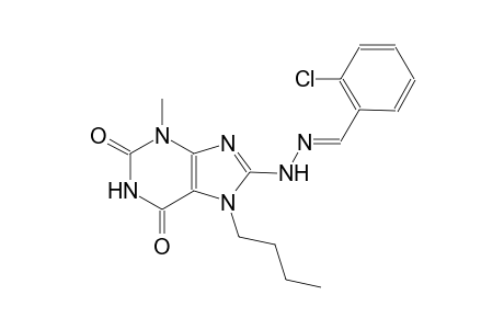 2-chlorobenzaldehyde (7-butyl-3-methyl-2,6-dioxo-2,3,6,7-tetrahydro-1H-purin-8-yl)hydrazone