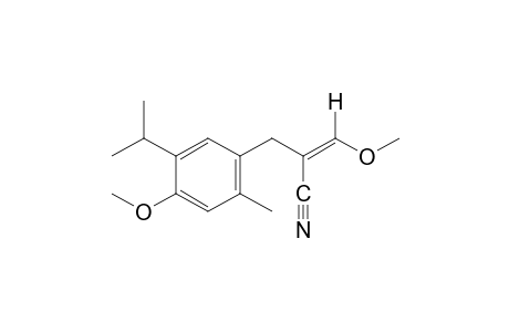 cis-5-isopropyl-4-methoxy-a-(methoxymethylene)-2-methylcinnamonitrile