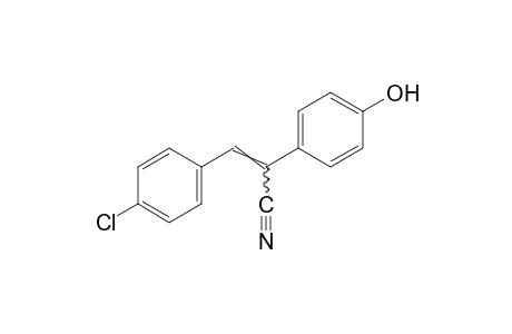 3-(p-chlorophenyl)-2-(p-hydroxyphenyl)acrylonitrile