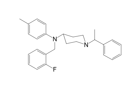 N-(2-Fluorobenzyl)-N-4-methylphenyl-1-(1-phenylethyl)piperidin-4-amine