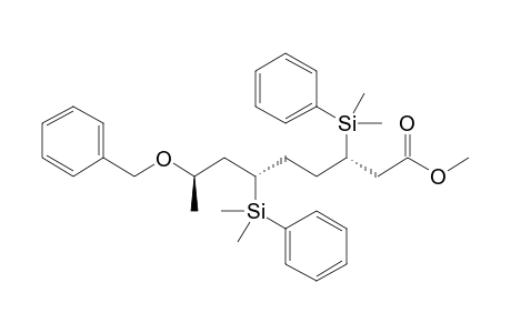 Methyl (3S,6S,8R)-8-Benzyloxy-3,6-bis[dimethyl(phenyl)silyl]nonanoate