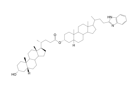 23-(Benzimidazol-2'-yl)-3.alpha.-[(lithocholoyl)oxy]nor-cholane