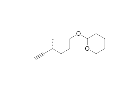 2-((R)-4-methylhex-5-ynyloxy)-tetrahydro-2H-pyran