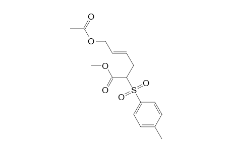 6-Acetoxy-2-(4-tolylsulfonyl)-4-hexenoic acid methyl ester