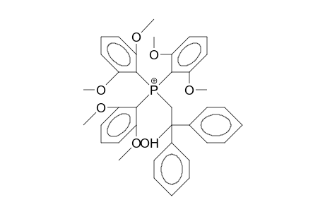 2-Hydroxy-2,2-diphenyl-ethyl-tris(2,6-dimethoxyphenyl)-phosphonium cation