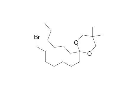 1,3-Dioxane, 2-(7-bromoheptyl)-2-hexyl-5,5-dimethyl-