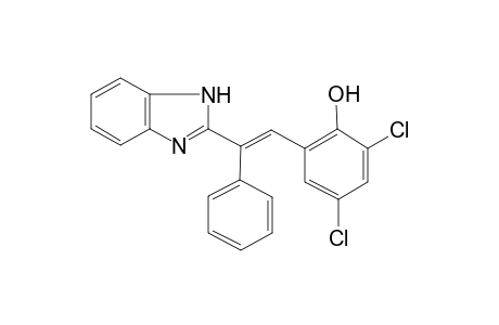 2-[2-(1H-benzoimidazol-2-yl)-2-phenyl-vinyl]-4,6-dichloro-phenol