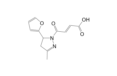 (2E)-4-[5-(2-furyl)-3-methyl-4,5-dihydro-1H-pyrazol-1-yl]-4-oxo-2-butenoic acid