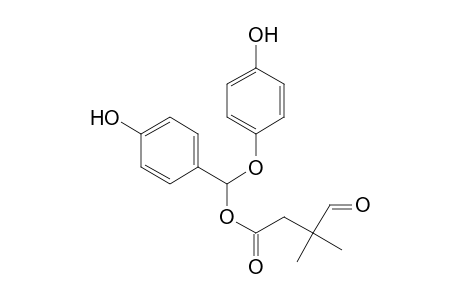 Butanoic acid, 3,3-dimethyl-4-oxo-, (4-hydroxyphenoxy)(4-hydroxyphenyl)methyl ester