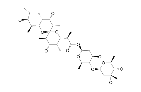 ENTERIDININE-A;ENTERIDIC-ACID-1-O-BETA-D-MYCAROSYL-(1->4)-BETA-D-OLIVOSYLESTER