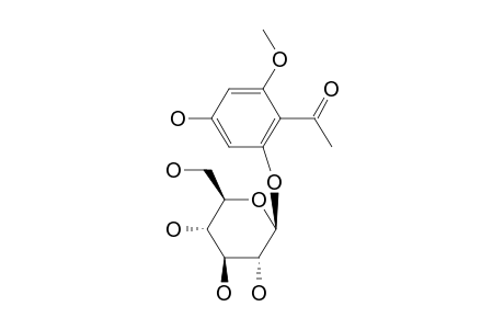 2,4-DIHYDROXY-6-METHOXYACETOPHENONE-2-BETA-D-GLUCOPYRANOSIDE