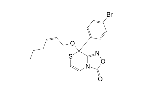 8-(4-Bromophenyl)-8-[(2Z)-hex-2-en-1-yloxy]-5-methyl-8H-[1,2,4]oxadiazolo[3,4-c][1,4]thiazin-3-one