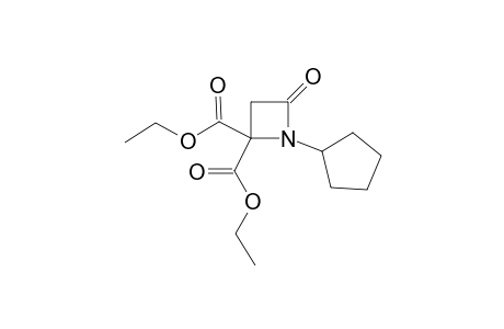 Diethyl 1-cyclopentyl-4-oxoazetidine-2,2-dicarboxylate