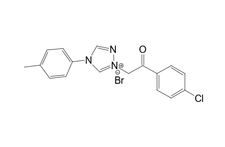 1-(4'-Chlorophenacyl)-4-(4-tolyl)-1,2,4-triazol-1-ium bromide
