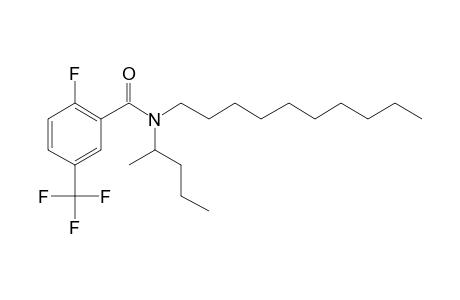 Benzamide, 2-fluoro-5-trifluoromethyl-N-(2-pentyl)-N-decyl-