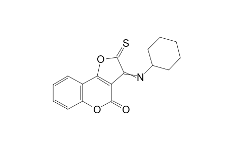 3-(Cyclohexylimino)-2-thioxo-4H-furo[3,2-c]chromen-4(2H)-one