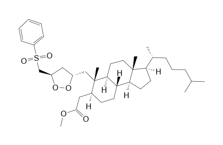 2-[5-[(Phenylsulfonyl)methyl]-1,2-dioxolan-3-yl]-2,3-seco-5.alpha.-cholestan-3-carboxylic acid methyl ester isomer