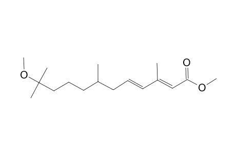2,4-Dodecadienoic acid, 11-methoxy-3,7,11-trimethyl-, methyl ester, (E,E)-