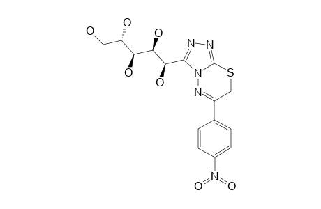6-(PARA-NITROPHENYL)-3-(D-GLUCO-PENTITOL-1-YL)-7H-1,2,4-TRIAZOLO-[3,4-B]-[1,3,4]-THIADIAZINE
