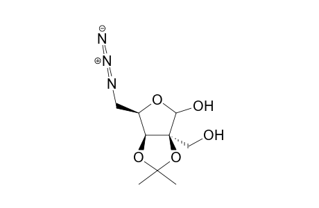 5-Azido-5-deoxy-2-C-hydroxymethyl-2,3-O-isopropylidene-D-lyxofuranose