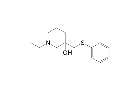 1-Ethyl-3-[(phenylthio)methyl]piperidin-3-ol