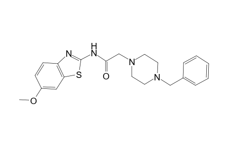 2-(4-benzylpiperazin-1-yl)-N-(6-methoxy-1,3-benzothiazol-2-yl)acetamide