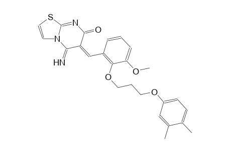 (6Z)-6-{2-[3-(3,4-dimethylphenoxy)propoxy]-3-methoxybenzylidene}-5-imino-5,6-dihydro-7H-[1,3]thiazolo[3,2-a]pyrimidin-7-one