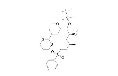 Silane, (1,1-dimethylethyl)[[1-[3-(1,3-dithian-2-yl)-1-methoxybutyl]-2-methoxy-4-methyl-6-(phenylsulfonyl)hexyl]oxy]dimethyl-, [1R-[1R*(1S*,3R*),2S*,4R*]]-