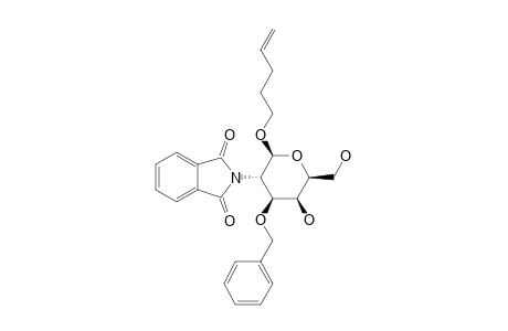 PENT-4-ENYL-3-O-BENZYL-2-DEOXY-2-PHTHALIMIDO-BETA-D-GLUCOPYRANOSIDE