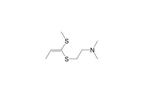 1-(2-Dimethylaminoethylthio)-1-methylthiopropene