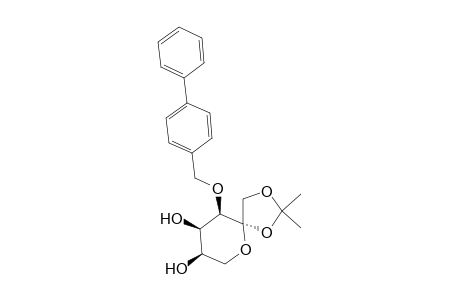 1,2-O-Isopropylidene-3-O-(p-phenylbenzyl)-.beta.-D-psicopyranose