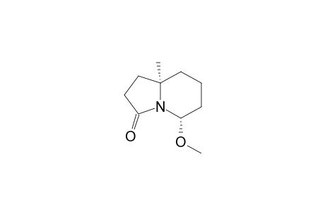 cis-5-Methoxy-8a-methylhexahydroindolizin-3(5H)-one