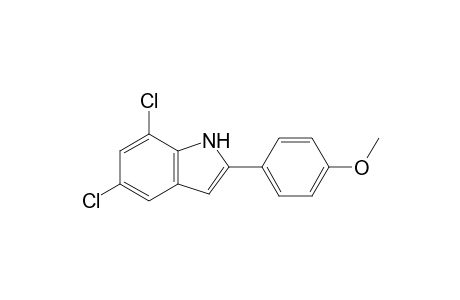 5,7-Dichloro-2-(4-methoxyphenyl)-1H-indole