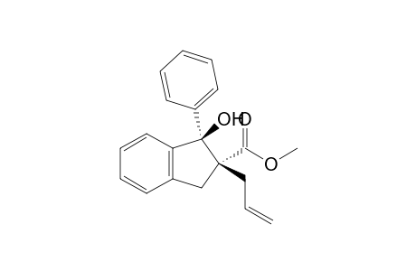 Methyl (1R*,2R*)-2-Allyl-1-hydroxy-1-phenylindane-2-carboxylate