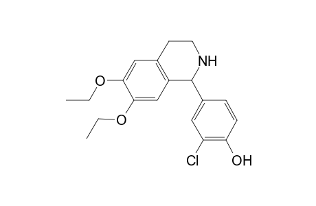 2-Chloranyl-4-(6,7-diethoxy-1,2,3,4-tetrahydroisoquinolin-1-yl)phenol