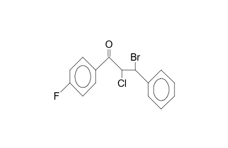erythro-2-Chloro-3-bromo-4'-fluoro-3-phenyl-propiophenone