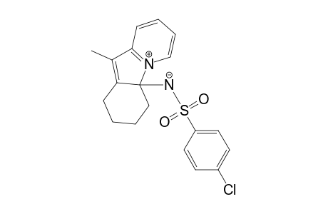 1H-Pyrido[1,2-a]indolium, 4a-[[(4-chlorophenyl)sulfonyl]amino]-2,3,4,4a-tetrahydro-10-methyl-, hydroxide, inner salt