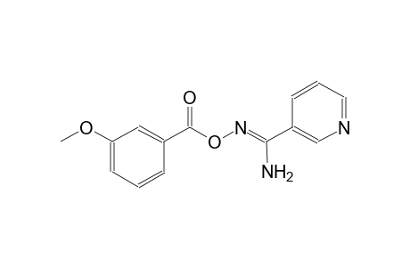 N'-[(3-methoxybenzoyl)oxy]-3-pyridinecarboximidamide