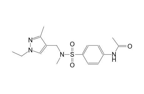 N-(4-{[[(1-ethyl-3-methyl-1H-pyrazol-4-yl)methyl](methyl)amino]sulfonyl}phenyl)acetamide