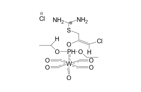 PENTACARBONYL[S-(2-DIETHOXYPHOSPHINYLOXY-3-CHLOROPROPEN-2-YL)ISOTHIURONIUM CHLORIDE]TUNGSTENE