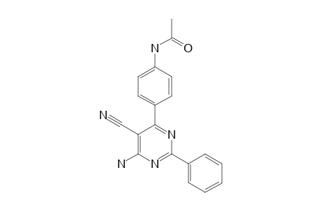 4-AMINO-6-(4'-ACETAMIDOPHENYL)-2-PHENYLPYRIMIDINE-5-CARBONITRILE