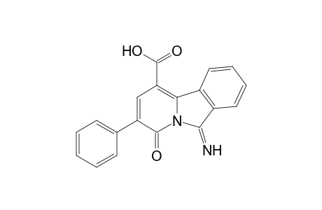 6-Azanylidene-4-oxidanylidene-3-phenyl-pyrido[2,1-a]isoindole-1-carboxylic acid
