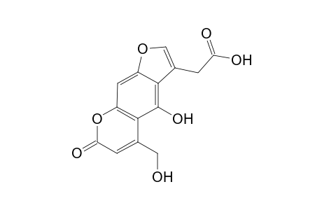 6-[(Hydroxycarbonyl)methyl]-5-hydroxy-4-(hydroxymethyl)furo[3,2-g]coumarin